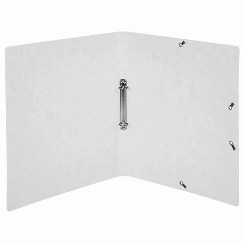 Lot de 10 Classeur 2 anneaux 15mm carte lustrée imprimée - A4-Blanc - Image 2