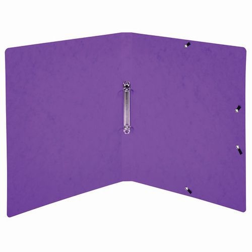 Lot de 10 Classeur 2 anneaux 15mm carte lustrée imprimée - A4-Violet - Image 2