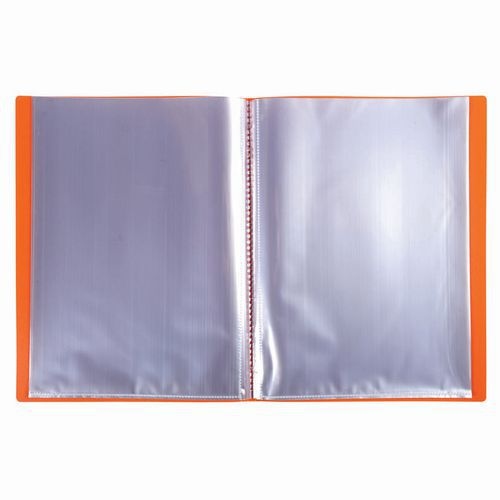 Lot de 8 Protège-doc en PP 5/10e OPAK poch. Cristal 200 vues -Orange - Image 2
