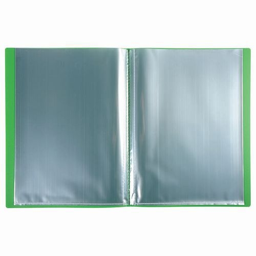 Lot de 10 Protège-doc en PP 5/10e OPAK poch. Cristal 80 vues -Vert - Image 2