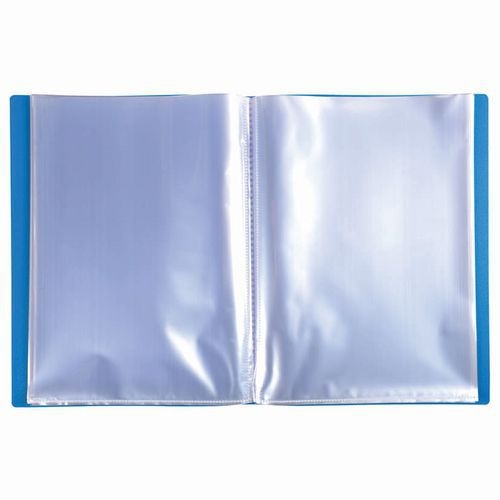 Lot de 10 Protège-doc en PP 5/10e OPAK poch. Cristal 100 vues Bleu - Image 2
