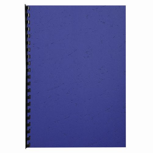 Paquet de 100 couvertures Grain cuir pour reliure A4-Bleu - Image 2