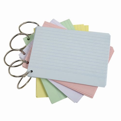 Set de 19 Pk de 50 Flashcards s film+ann. bristol perforé A7assorties - Image 3