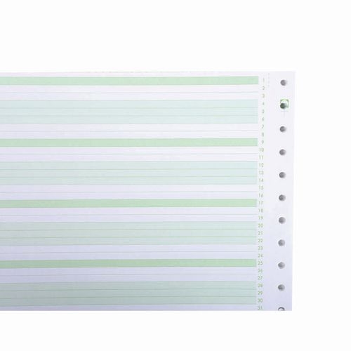 Lot de 2000 Feuilles de listing  zoné vert 1pli Bandes - Image 2