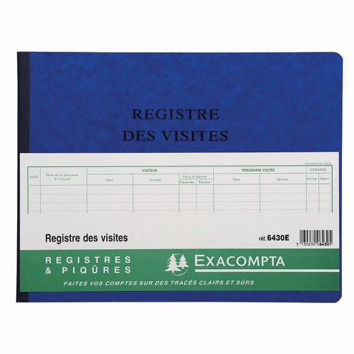 Registre 25x32cm  Registre des visites 25 lignes 80 pages - Image 2