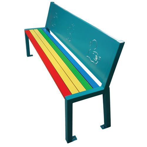 Banc enfant pour école papayer - Image 3