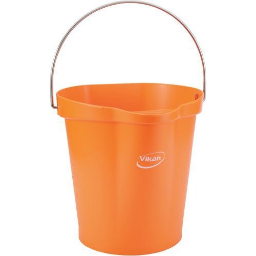 Lot de 6 Seau gradué, bec verseur, 12 L, Orange - Image principale