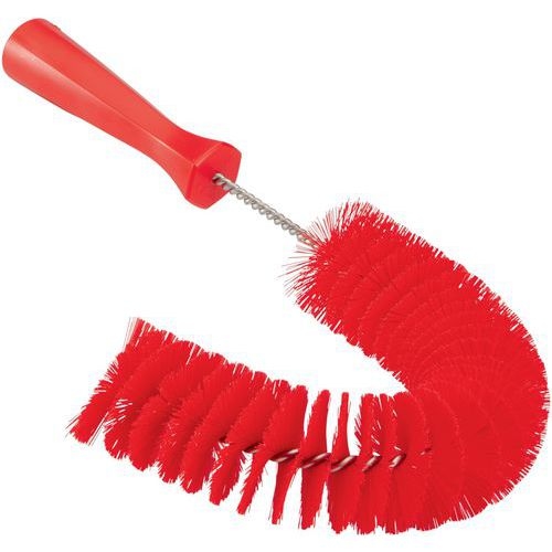 Lot de 10 Brosse à main flexible avec pas de vis, Ø55 mm, 360 mm Rouge - Image principale