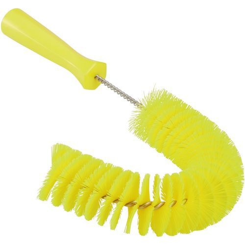 Lot de 10 Brosse à main flexible avec pas de vis, Ø55 mm, 360 mm Jaune - Image principale