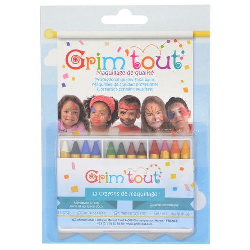 Boite 12 crayons maquillage 9 x 60 mm - Image principale