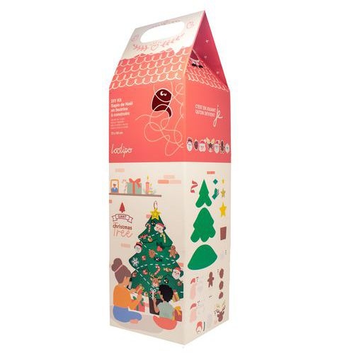 Kit DIY sapin de Noël géant feutrine avec 30 décorations - Image 2