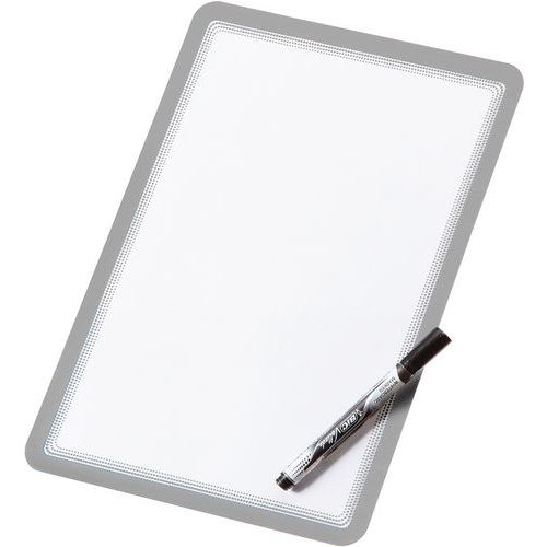 Lot de 2 Pochette Magneto Dry Erase gris - Image principale