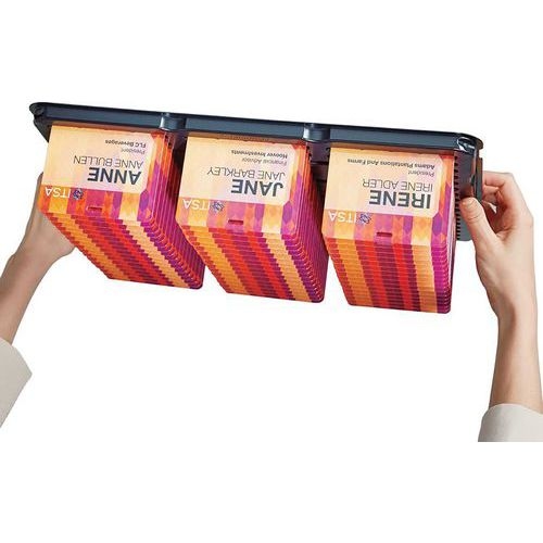 Lot de 2 Boîte de rangement pour 50 badges standards - Image 2