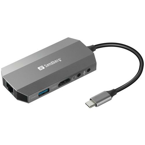 Station d'accueil de voyage USB-C 6 en 1 - Sandberg - Image principale