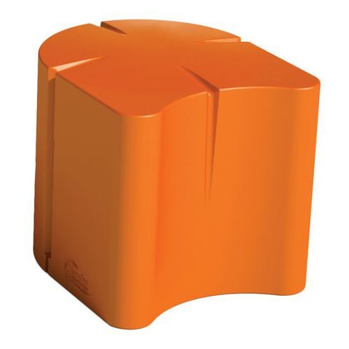 Pouf ovale Connexio - orange - Image 2