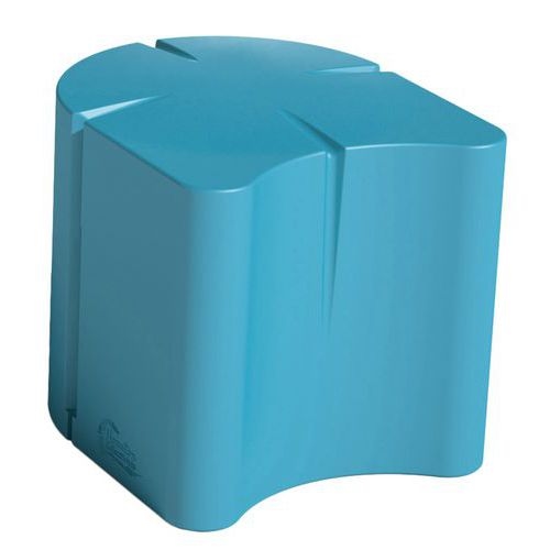 Pouf ovale Connexio - bleu pastel - Image 2