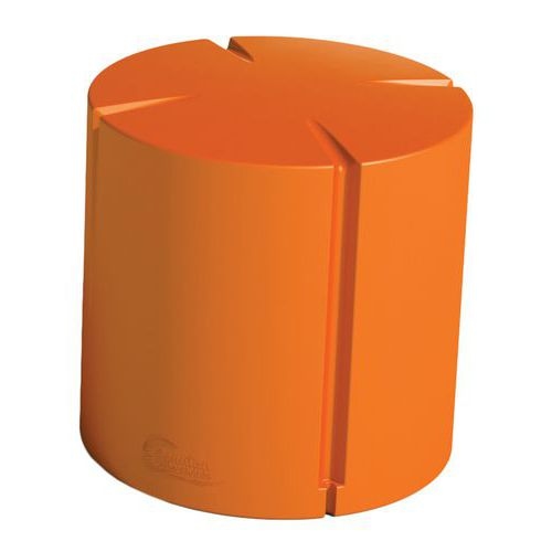 Pouf rond Connexio - orange - Image 2