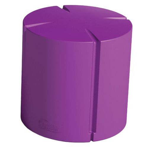 Pouf rond Connexio - violet - Image 2