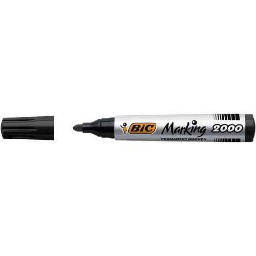 Marqueur permanent pointe ogive Bic - noir - Image principale