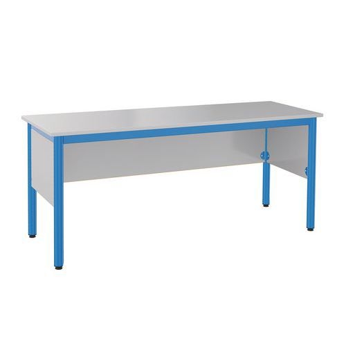 Chaire prof Nova 160 x 64 cm mélaminé gris dauphin Mobidecor - Image principale