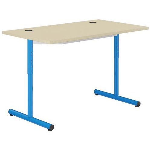 Table info Hubbe prof 70 cm réglable T3 à T6 méla polypro - Mobidecor - Image principale