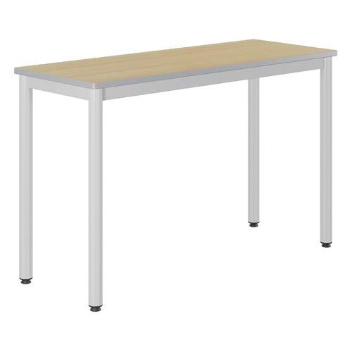 Table Carélie 130 x 50 cm fixe stratifié hêtre chants polyuréthane - Image 2