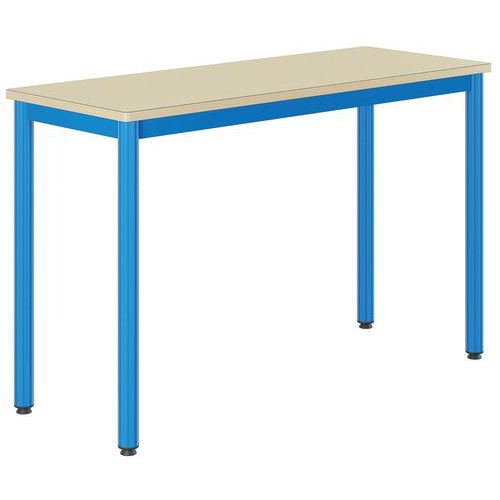 Table Carélie 130x50cm fixe strat coq oeuf chants alaisés - Mobidecor - Image 2