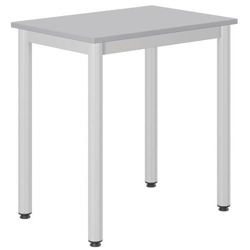 Table Carélie 70x50 cm fixe méla gris chants polypropylène - Mobidecor - Image 2