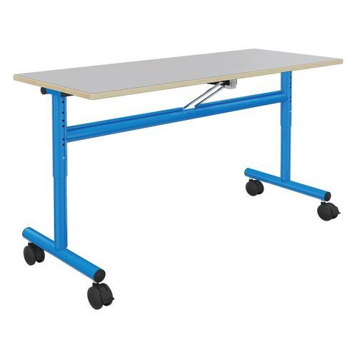 Table 130x50cm rabattable régl. T3 à T6 strat. Ch. alaisés - Mobidecor - Image 2