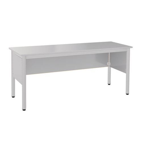 Chaire prof Nova 160 x 64 cm stratifié gris dauphin Mobidecor - Image 2