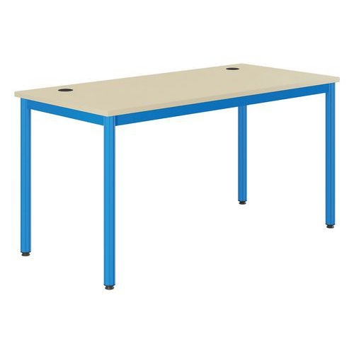 Table Info prof 70 cm T6 passe câble méla. chants polypro - Mobidecor - Image 3