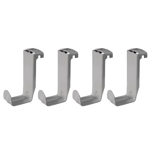Lot de 4 crochets porte cartable pour table Gange - Tage - Lem - gris - Image principale