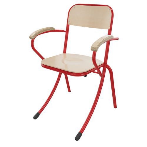 Fauteuil Trévise AST accotoirs hêtre - gris - Image 4