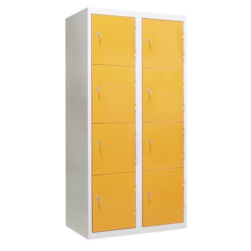 Armoire non visitable 8 cases - jaune - Image principale