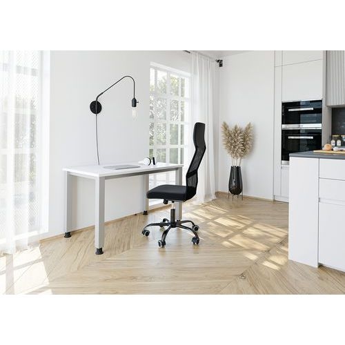 Bureau droit pieds carrés 120 cm Chêne - Image 2