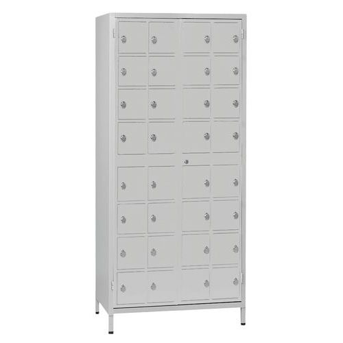 Armoire de stockage 32 téléphones/tablettes Gris/Gris - Manutan Expert - Image principale