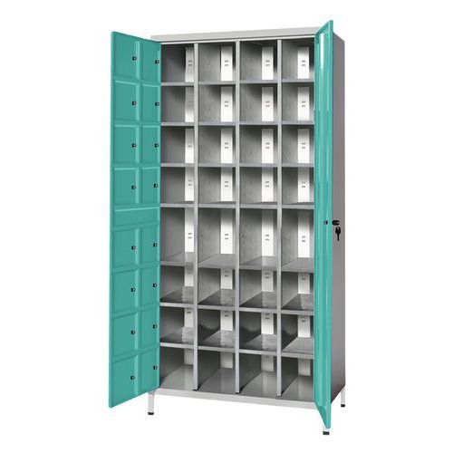Armoire de stockage 32 téléphones/tablettes Gris/Vert amande - Manutan Expert - Image 4