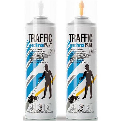 Peinture en aérosol pour machine Perfekt Striper® - Traffic extra coloris blanc - Image 2
