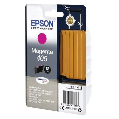 Cartouche jet d'encre 405 "Valise"  Magenta - Epson - Image principale