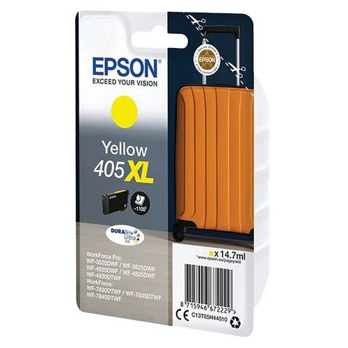 Cartouche jet d'encre Haute capacité 405XL "Valise" Jaune - Epson - Image principale