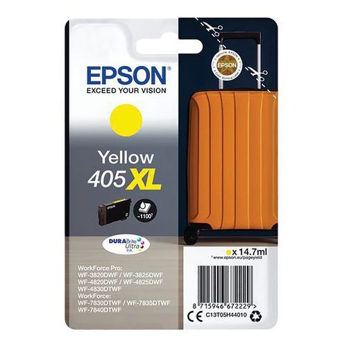 Cartouche jet d'encre Haute capacité 405XL "Valise" Jaune - Epson - Image 2