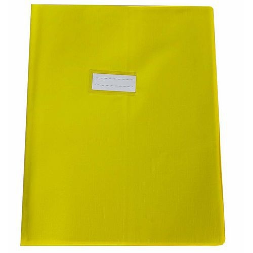 Protège-cahier A4 plastique épais épaisseur: 20/100e - Jaune - Image principale