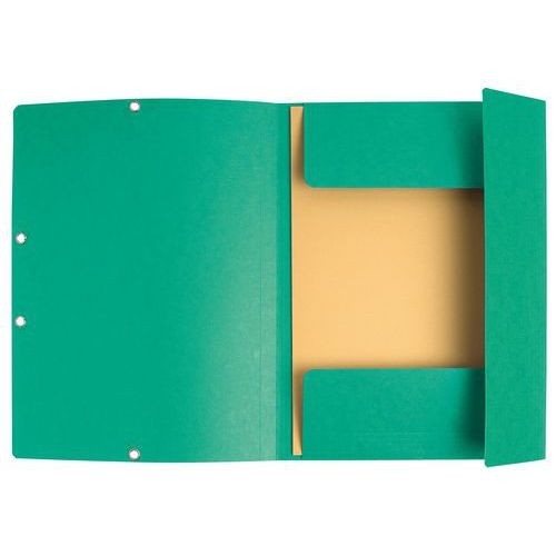 Chemise élastique et rabats A4 Vert - Image 3