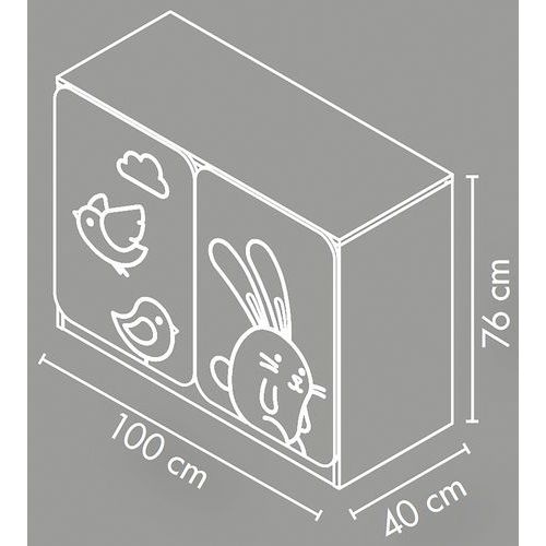 Meuble bas 2 portes - Image 2