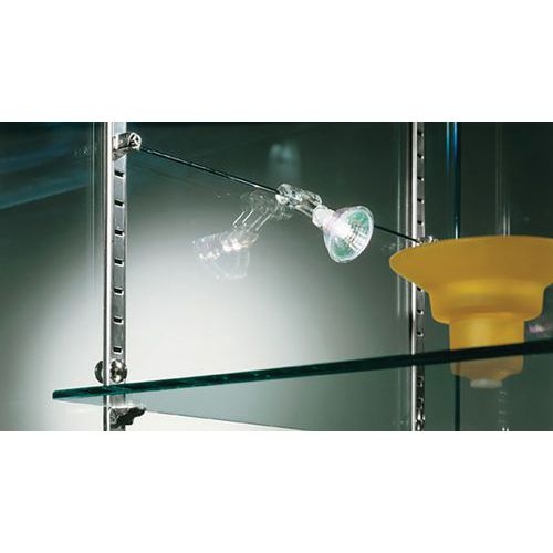 Vitrine Easy E6 avec éclairage socle Noir - Image 2