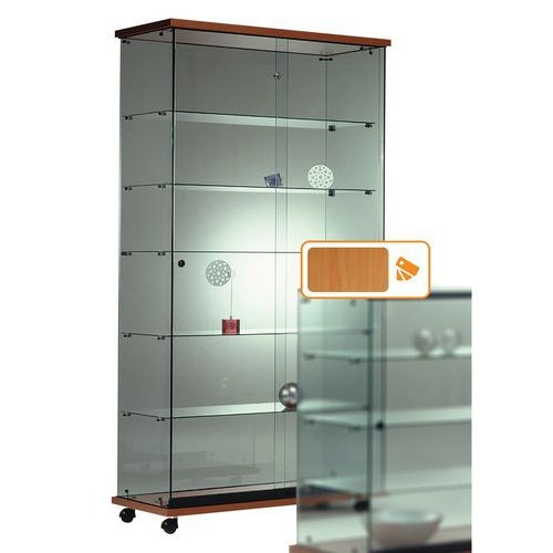Vitrine Easy E6 Lxhp: 92 x 182 x 47 cm socle Hêtre - Image principale