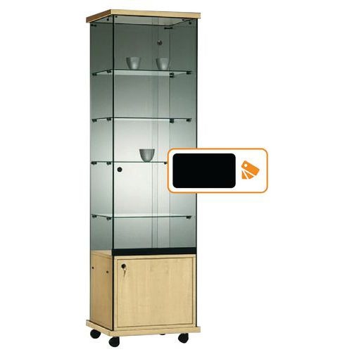 Vitrine Easy E5 - Avec armoire basse socle Noir - Image principale