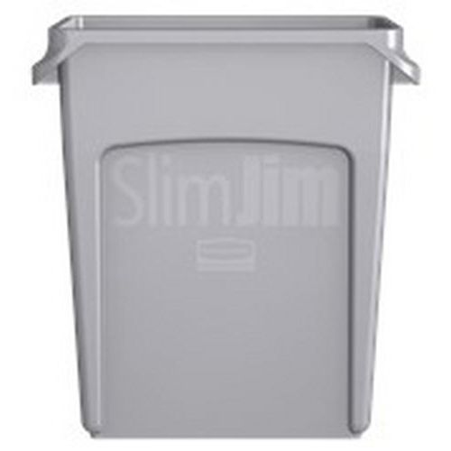 Collecteur Slim Jim® avec conduits d'aération 60 L gris - Rubbermaid - Image 4