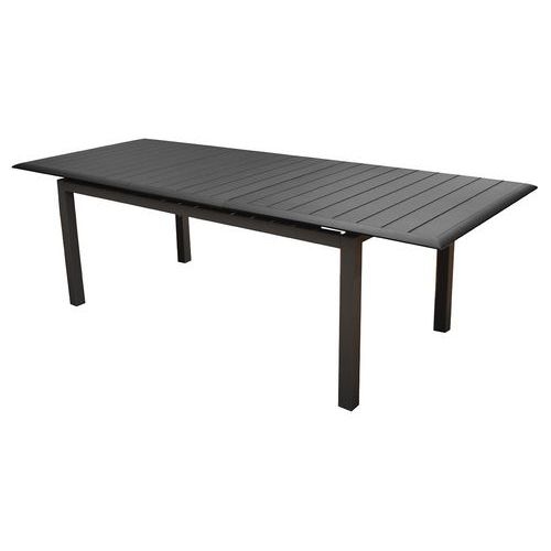 Table Louisiane 187/247 cm, châssis graphite/plateau graphite - Image principale
