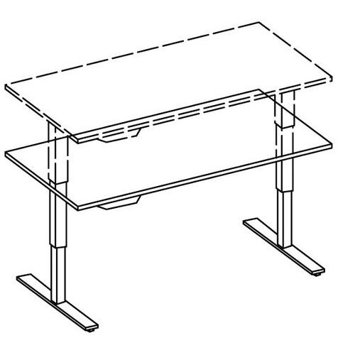 Bureau électrique mémoire 120 x 80 cm Hêtre - Image 2